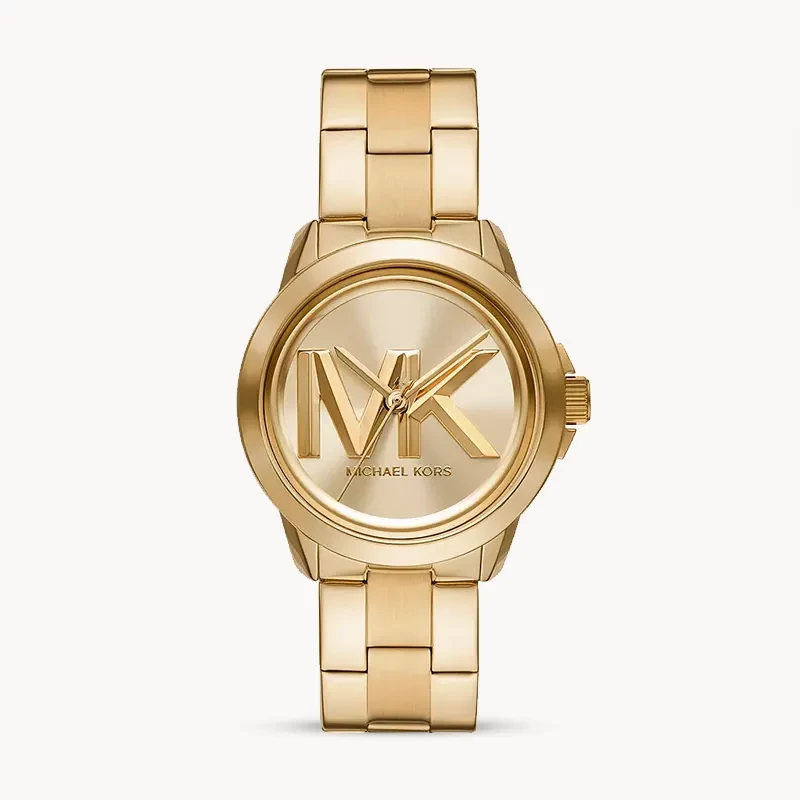 Mk ladies gold watch best sale